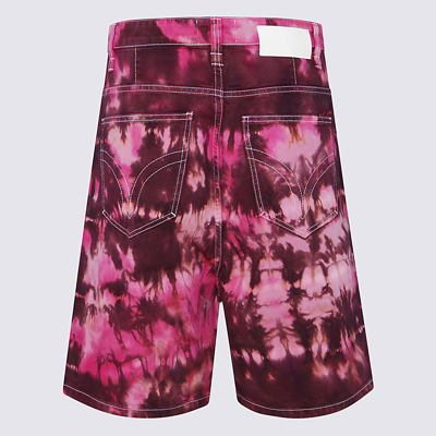 Shop Ami Alexandre Mattiussi Pink Cotton Denim Shorts