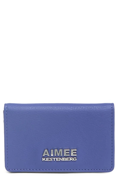 Shop Aimee Kestenberg Sammy Bifold Card Wallet In Blue Iris