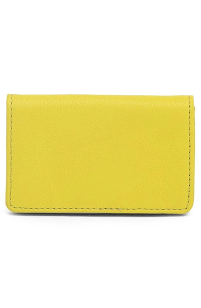 Shop Aimee Kestenberg Sammy Bifold Card Wallet In Lemon Lime
