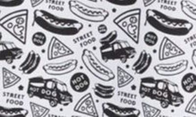 Shop Abound Graphic Short Sleeve Poplin Shirt In White- Black Food Trucks