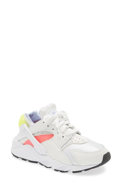 Shop Nike Air Huarache Sneaker In White/ Volt/ Crimson/ Black