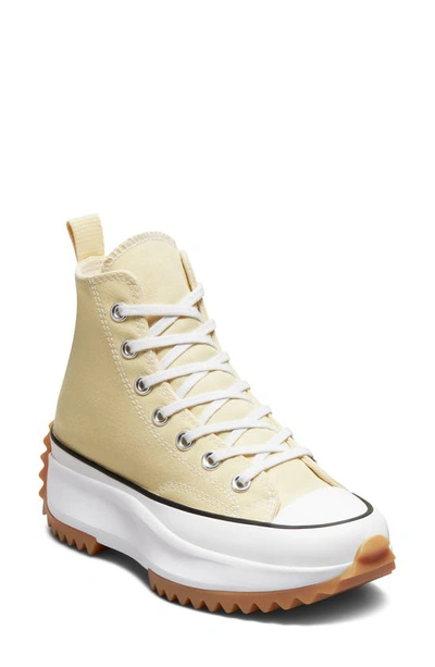Converse Chuck Taylor® All Star® Run Star Hike High Top Platform Sneaker In  Lemon Drop/black/white | ModeSens