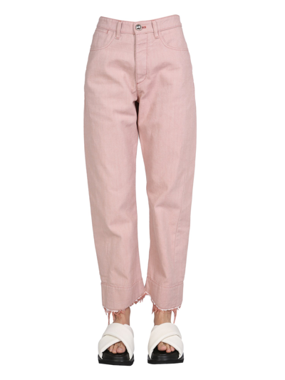 Shop Jil Sander Workwear Pants In Pink