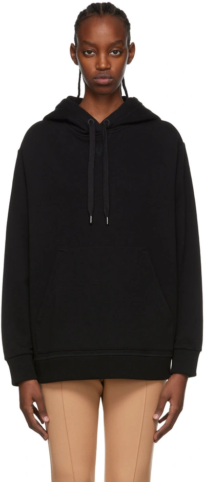 Shop Burberry Black Cotton Hoodie