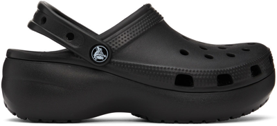 Shop Crocs Black Classic Platform Clogs