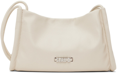 Shop Staud Off-white Gia Shoulder Bag In Cream