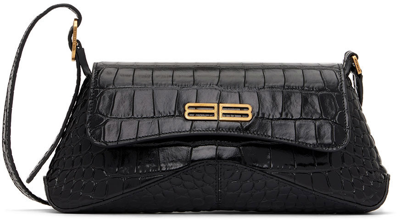Shop Balenciaga Black Xx Small Flap Bag In 1000 Black
