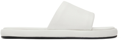 Shop Filippa K Off-white Marin Flat Sandals In 9319 Ivory