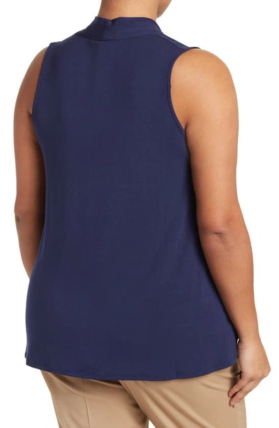 Tart 'aryn' Sleeveless V-neck Jersey Top In Peacoat