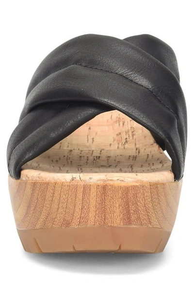 Korks By Kork-ease Faithe Crossover Platform Sandal In Black