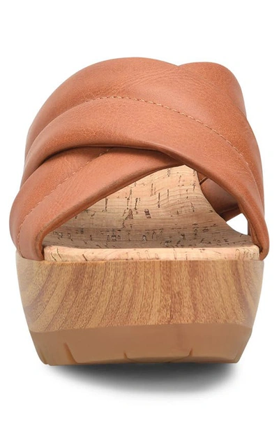 Korks By Kork-ease Faithe Crossover Platform Sandal In Tan