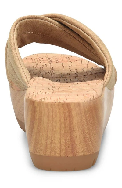 Korks By Kork-ease Faithe Crossover Platform Sandal In Natural