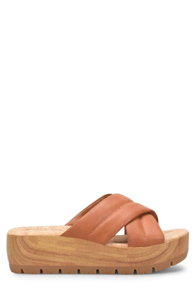Korks By Kork-ease Faithe Crossover Platform Sandal In Tan