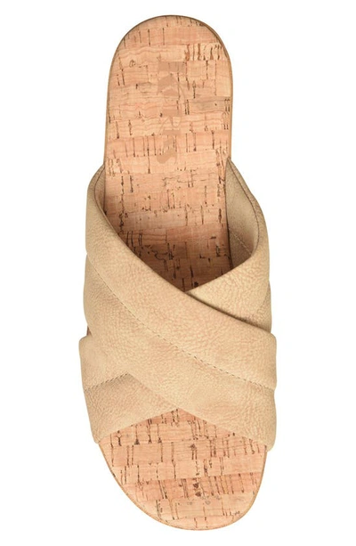 Korks By Kork-ease Faithe Crossover Platform Sandal In Natural