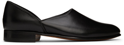Shop Bode Black Leather House Loafers