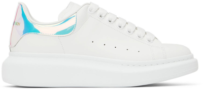 Shop Alexander Mcqueen White Oversized Sneakers In 9375white/s