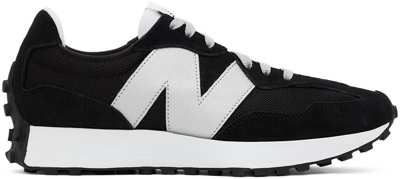 Shop New Balance Black & Gray 327 Sneakers In Black/metallic Silve