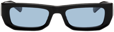 Shop Flatlist Eyewear Black Bricktop Sunglasses In Solid Black / Solid
