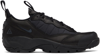Shop Nike Black Acg Air Mada Low-top Sneakers In Black/anthracite