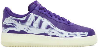 2012 NIKE AIR FORCE 1 MID '07 QS COURT PURPLE OFF WHITE