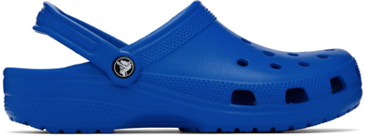 Shop Crocs Blue Classic Clogs In 4jl Bright Cobalt