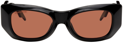 Shop Alan Crocetti Ssense Exclusive Orange Shark Sunglasses In Black