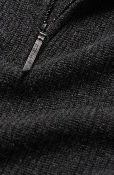 Shop Rodd & Gunn Charlestown Quarter Zip Sweater In Coal