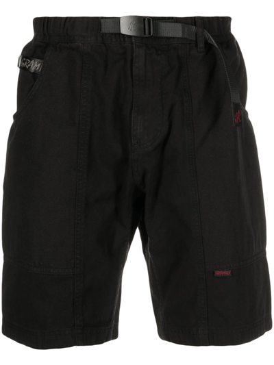 Gramicci Buckled-waistband Detail Shorts In Black