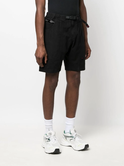 Gramicci Buckled-waistband Detail Shorts In Black