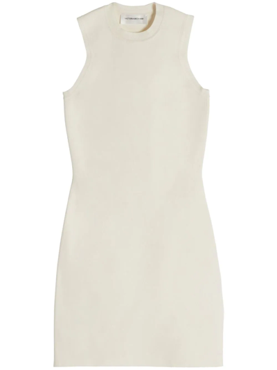 Shop Victoria Beckham Bodycon Mini Dress In White