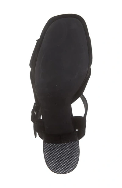Shop Jeffrey Campbell Amma Platform Slingback Sandal In Black Suede