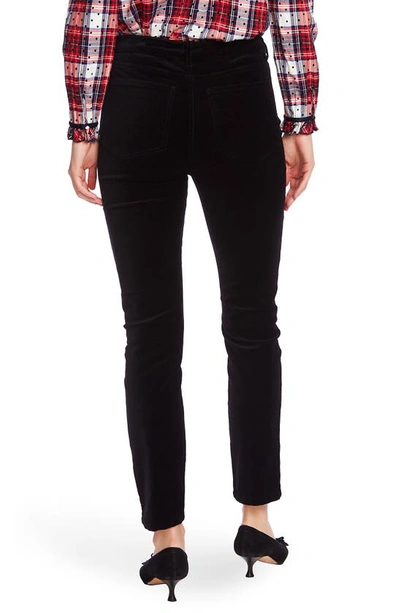 Shop Court & Rowe Button Fly Velveteen Skinny Pants In Rich Black