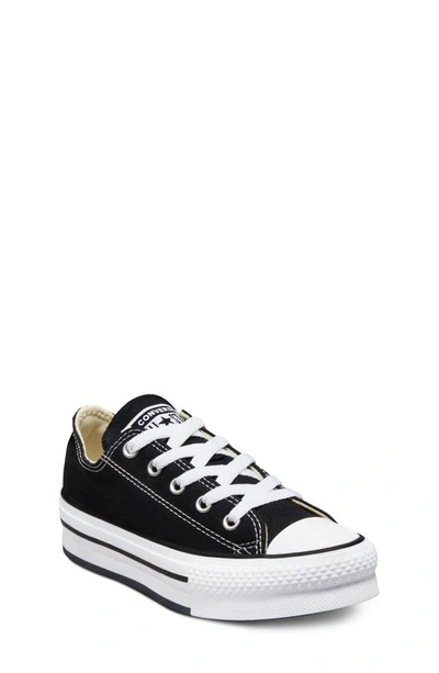 Shop Converse Kids' Chuck Taylor® All Star® Eva Lift Oxford Sneaker In Black/ White/ Black