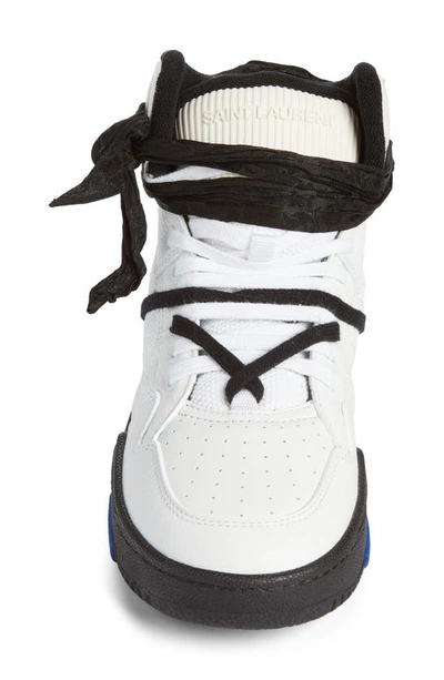 Shop Saint Laurent Smith High Top Sneaker In White