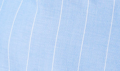 Shop Court & Rowe Wide Stripe Tie Cuff Cotton Shirt In Villa Azul