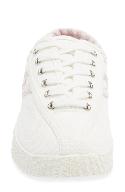 Shop Tretorn 'nylite' Sneaker In White/ Pink Gingham