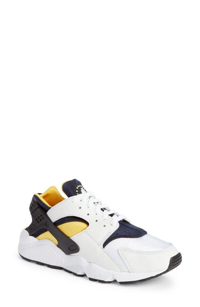 Shop Nike Air Huarache Sneaker In White/ Maize/ Navy/ Black
