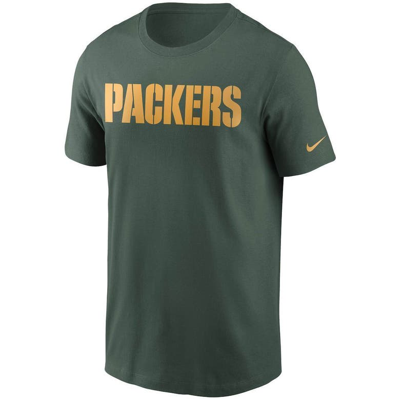 Shop Nike Green Green Bay Packers Team Wordmark T-shirt