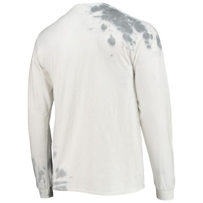 Shop Junk Food Cream New Orleans Saints Tie-dye Long Sleeve T-shirt In White