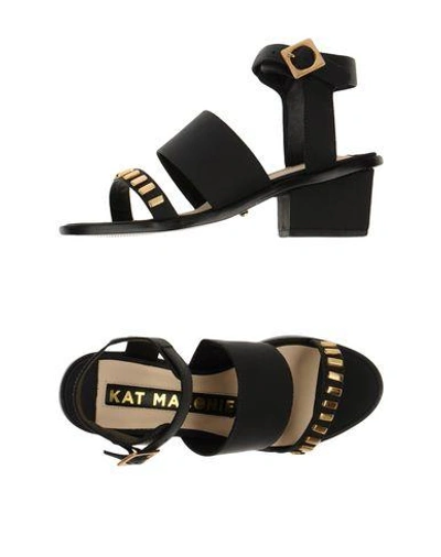 Shop Kat Maconie Sandals In Black