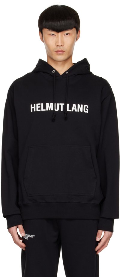 Shop Helmut Lang Black Cotton Hoodie In Black - 001