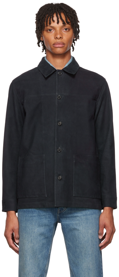 Shop Theory Navy Selk Jacket In Baltic