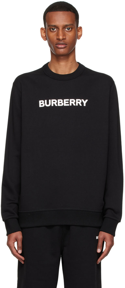 Burberry Burlow Crewneck Sweatshirt In Black | ModeSens