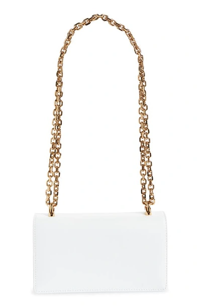 Dolce & Gabbana Dolce&gabbana Girls Logo Leather Phone Crossbody Bag In Optical White
