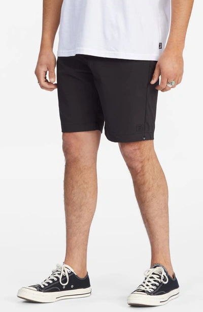 Shop Billabong Surftreck Journey Shorts In Black