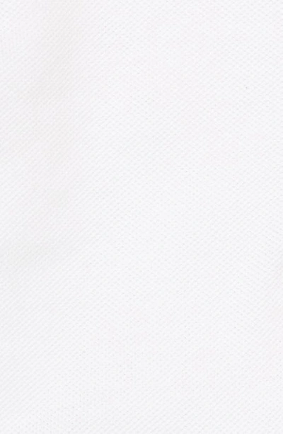 Shop Burberry Kids' Sigrid Check Trim Piqué Polo Dress In White