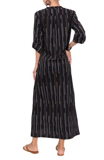 Shop Everyday Ritual Tracey Ivory Coast Caftan In Black