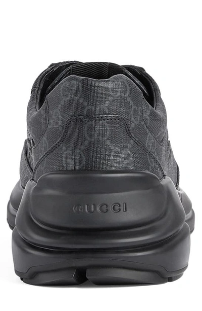 Shop Gucci Rhython Gg Supreme Sneaker In Black