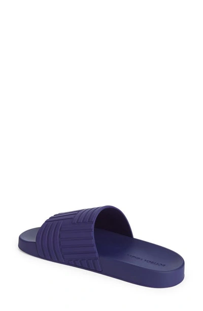 Shop Bottega Veneta Rubber Slide Sandal In Unicorn