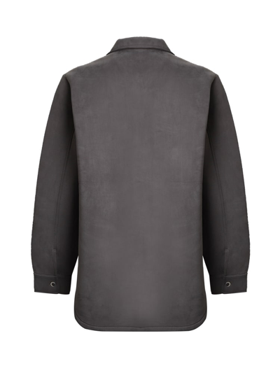 Shop Jacquemus La Chemise Guimauve Shirt In Grey